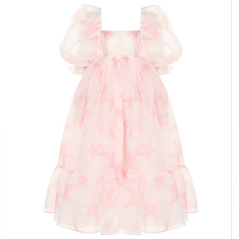 Selkie Powdered Star French Puff Dress